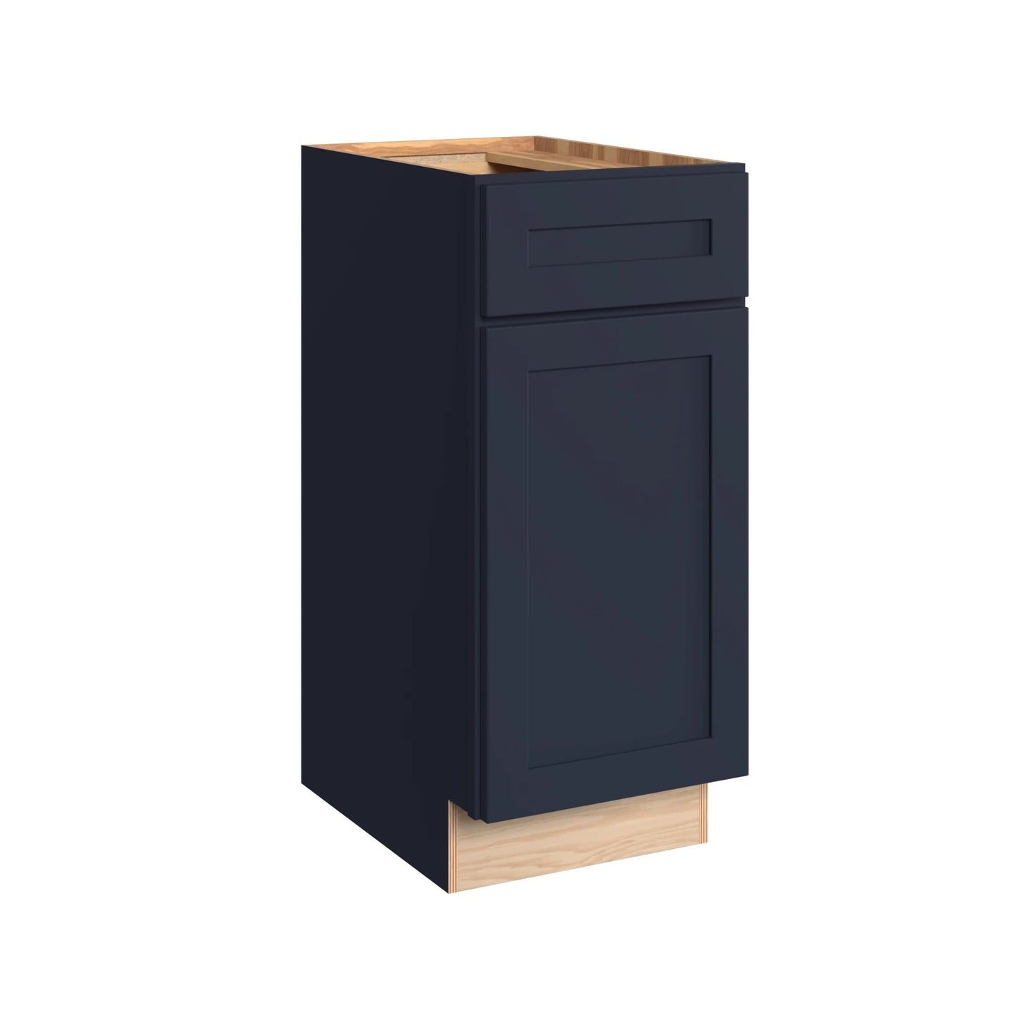 KraftMaid Momentum Deveron 15-in Midnight Bathroom Vanity Base Cabinet without Top