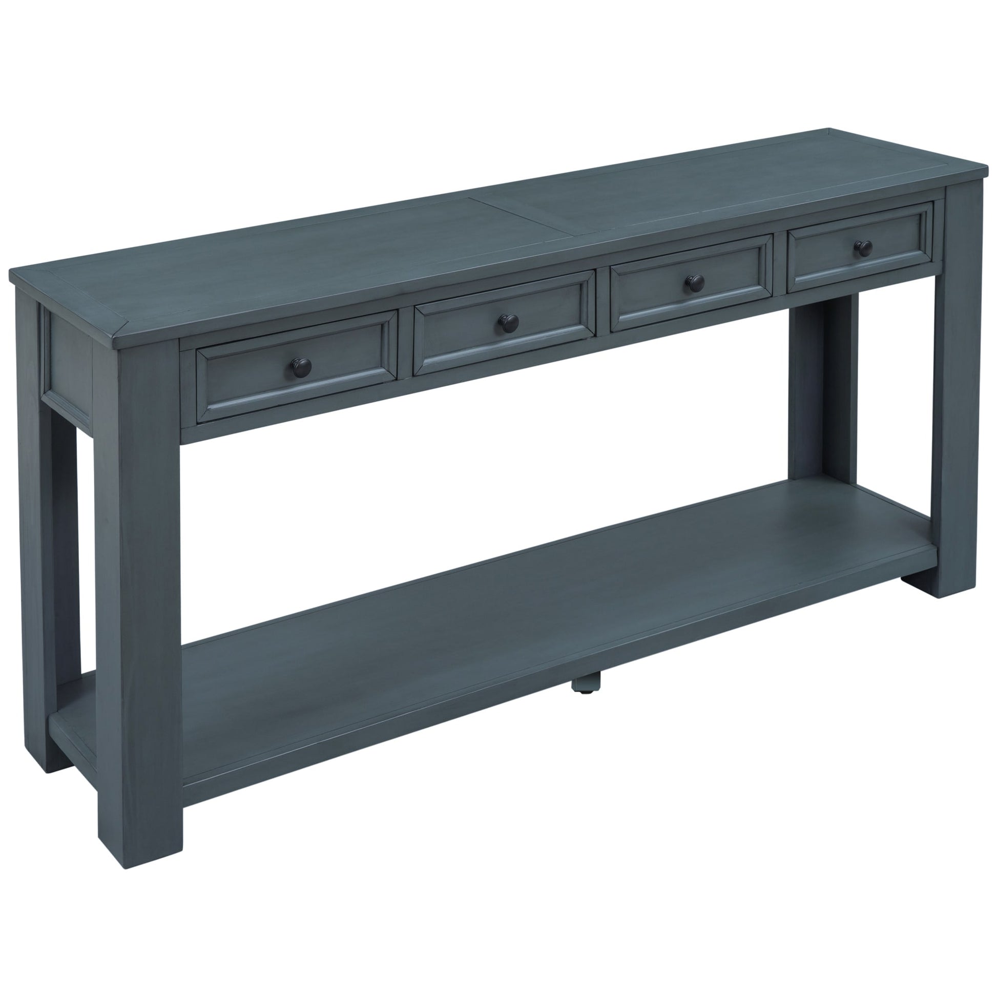 Oaks Decor Composite Black 14-in W x 30-in H Console table with Drawers