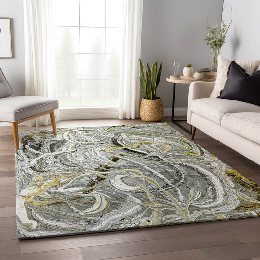Addison Rugs Mayfield AMF57CY 8 x 10 (ft) Loomed Cyclone Rectangular Indoor Abstract Machine washable Pet Friendly Area rug