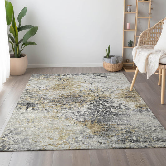 Addison Rugs Mayfield AMF70MO 8 x 10 (ft) Loomed Moody Rectangular Indoor Abstract Machine washable Pet Friendly Area rug
