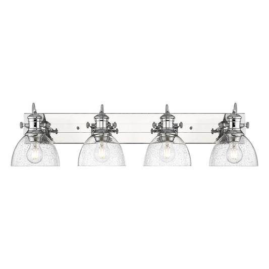 Golden Lighting Hines 8.25-in 4 -Light Chrome Transitional Vanity light