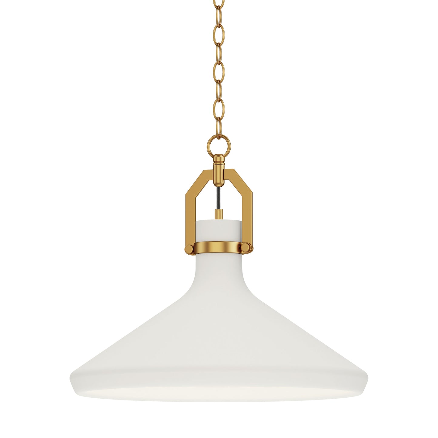 Maxim Lighting Lumi 1 -Light Satin brass Transitional Square Large Hanging Pendant light