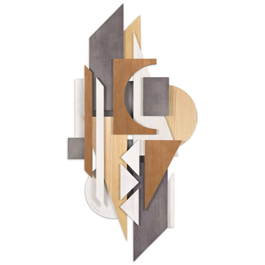 Empire Art Direct Moonlit Mist II Jane Yu Unframed 48-in H x 24-in W Modern Wood 3D art