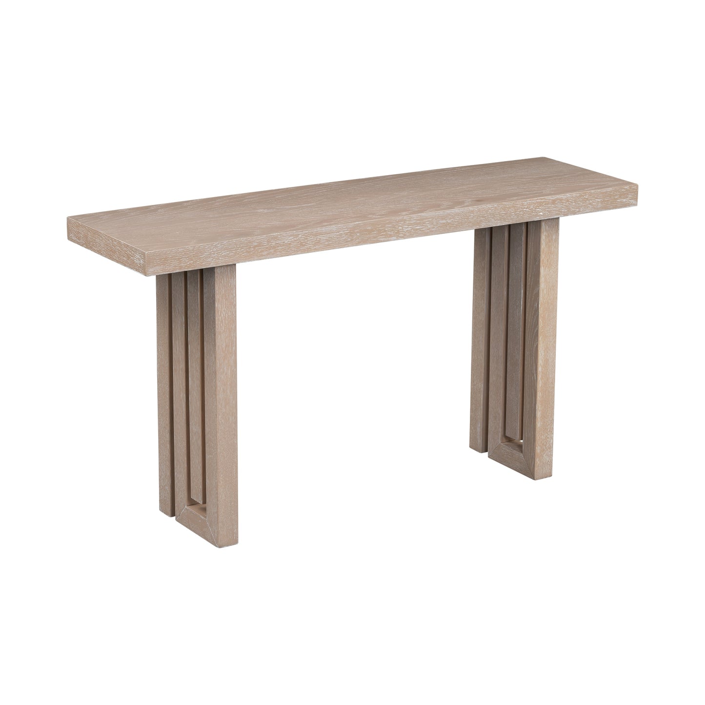 CESICIA Modern MDF Natural 59-in W x 31.8-in H Coffee Table