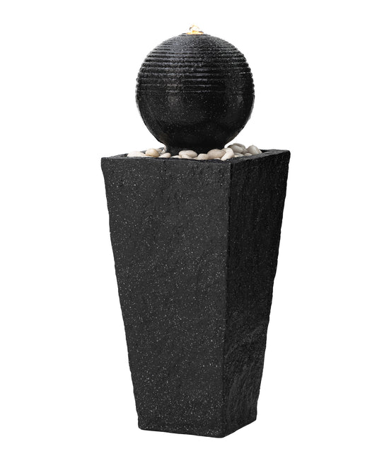 Glitzhome 31.75-in H Resin Electric Powered Outdoor Fountain Statue Pump Included