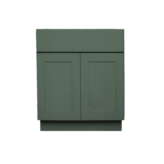 RELIABILT Monroe 36-in W x 34.5-in H x 24-in D Basil Green Base Ready to assemble (RTA) Plywood Cabinet Recessed Panel