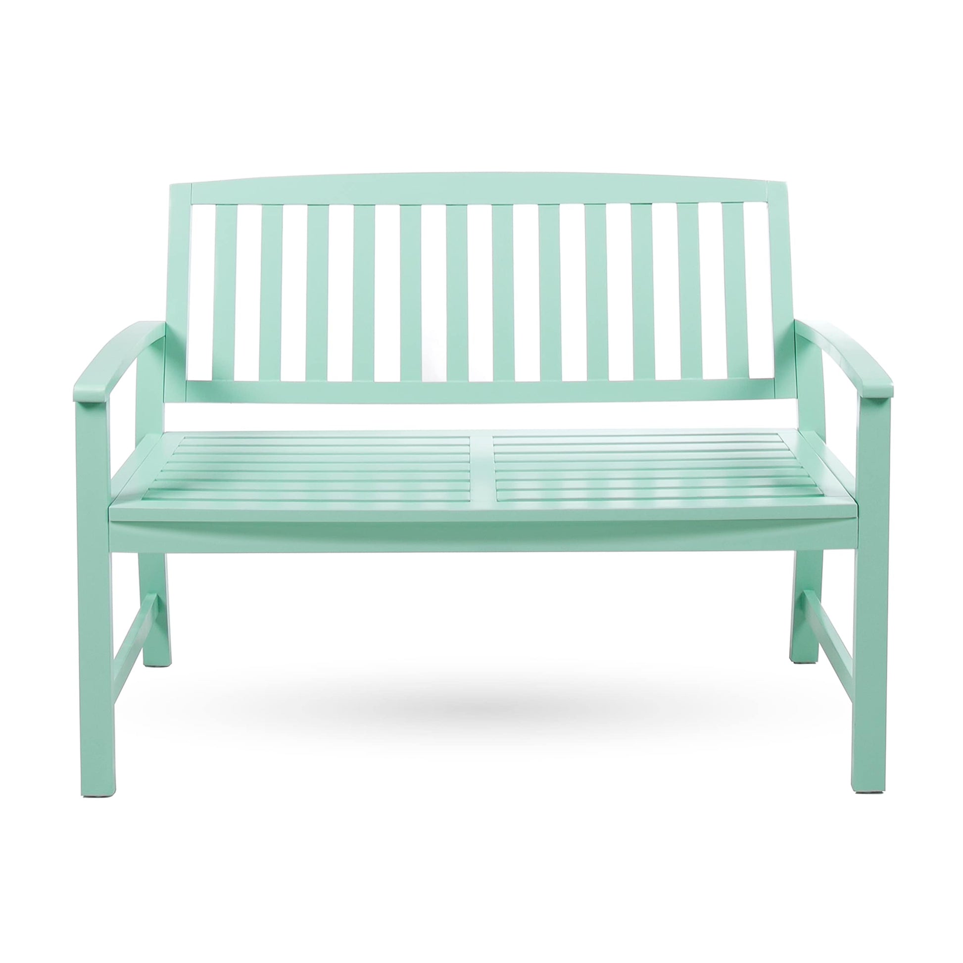AHIOU HOME Fresno 48.82-in W x 35.83-in H Mint Acacia Garden Bench