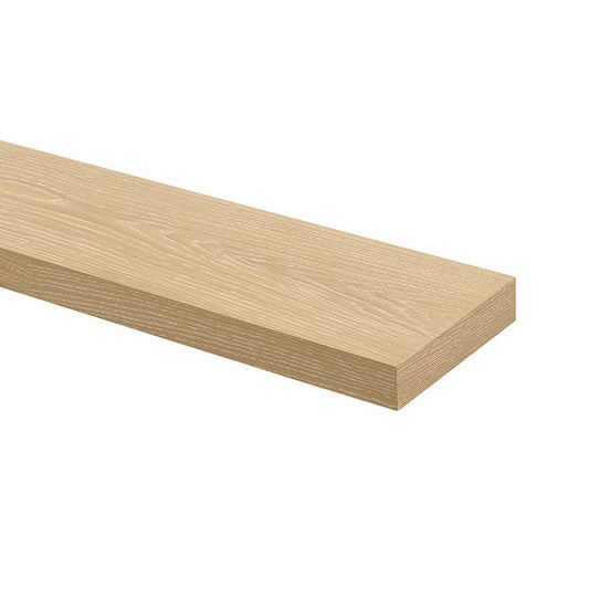 Modern Ember 60-in W x 2-in H x 8-in D Alma Whitewash Oak Modern Fireplace Mantel