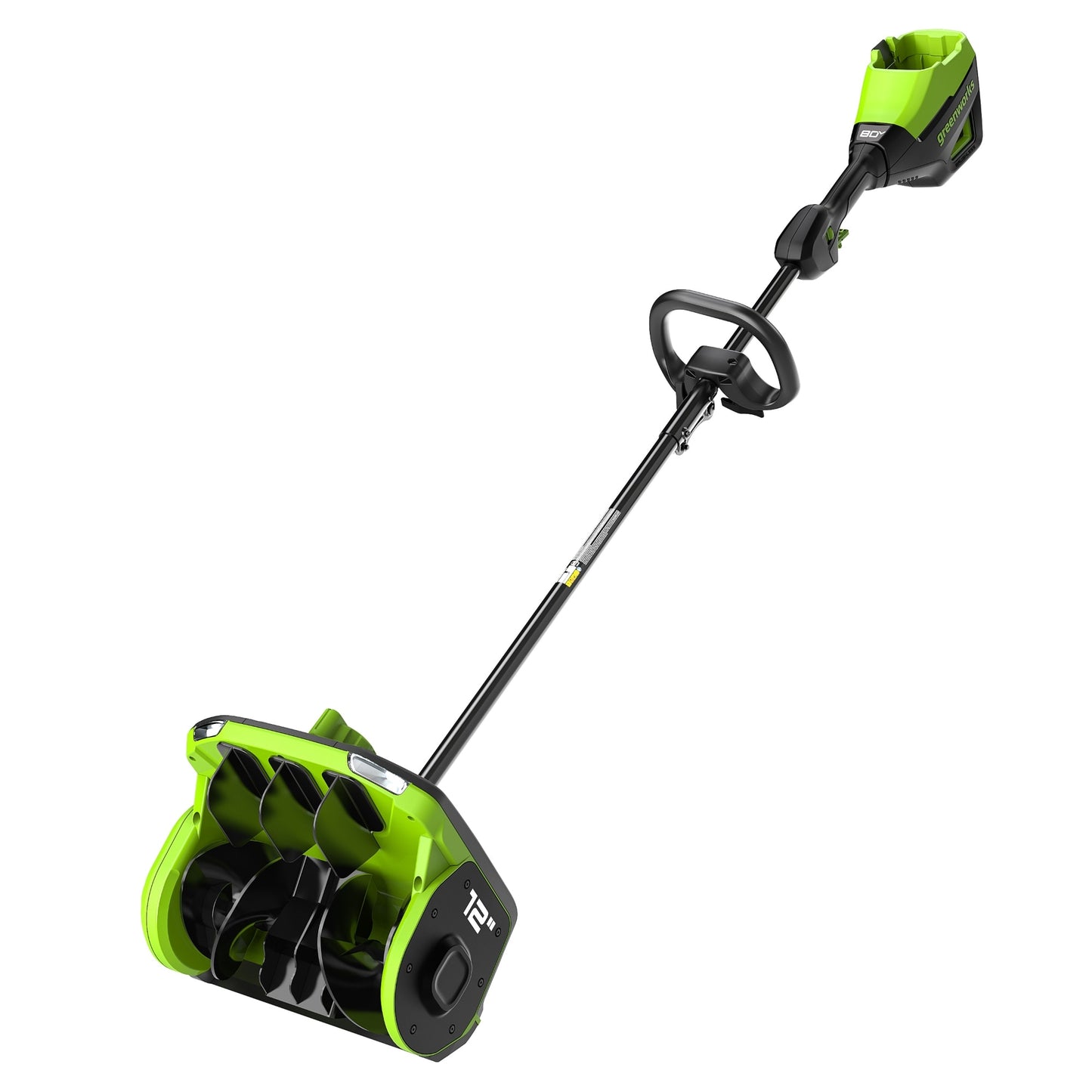 Greenworks 80-volt 12-in Single-stage Push Battery Powered Snow Shovel