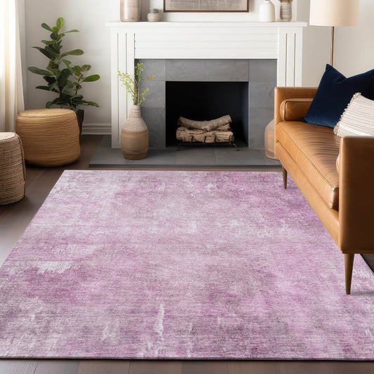 Addison Rugs Chantille ACN1852PI 8 x 10 (ft) Loomed Pink Rectangular Indoor/Outdoor Geometric Machine washable Pet Friendly Area rug