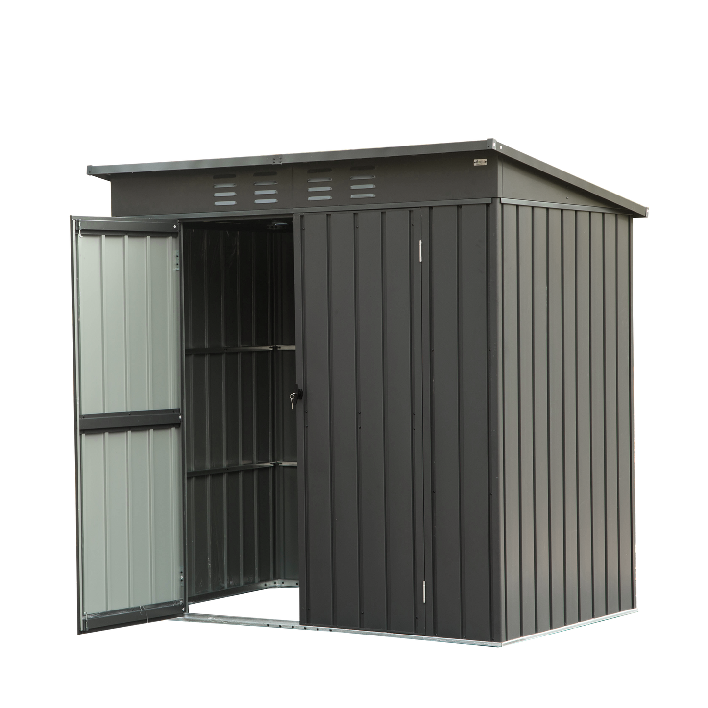 Kahomvis 3.5-ft x 5.5-ft Galvanized steel Storage Shed