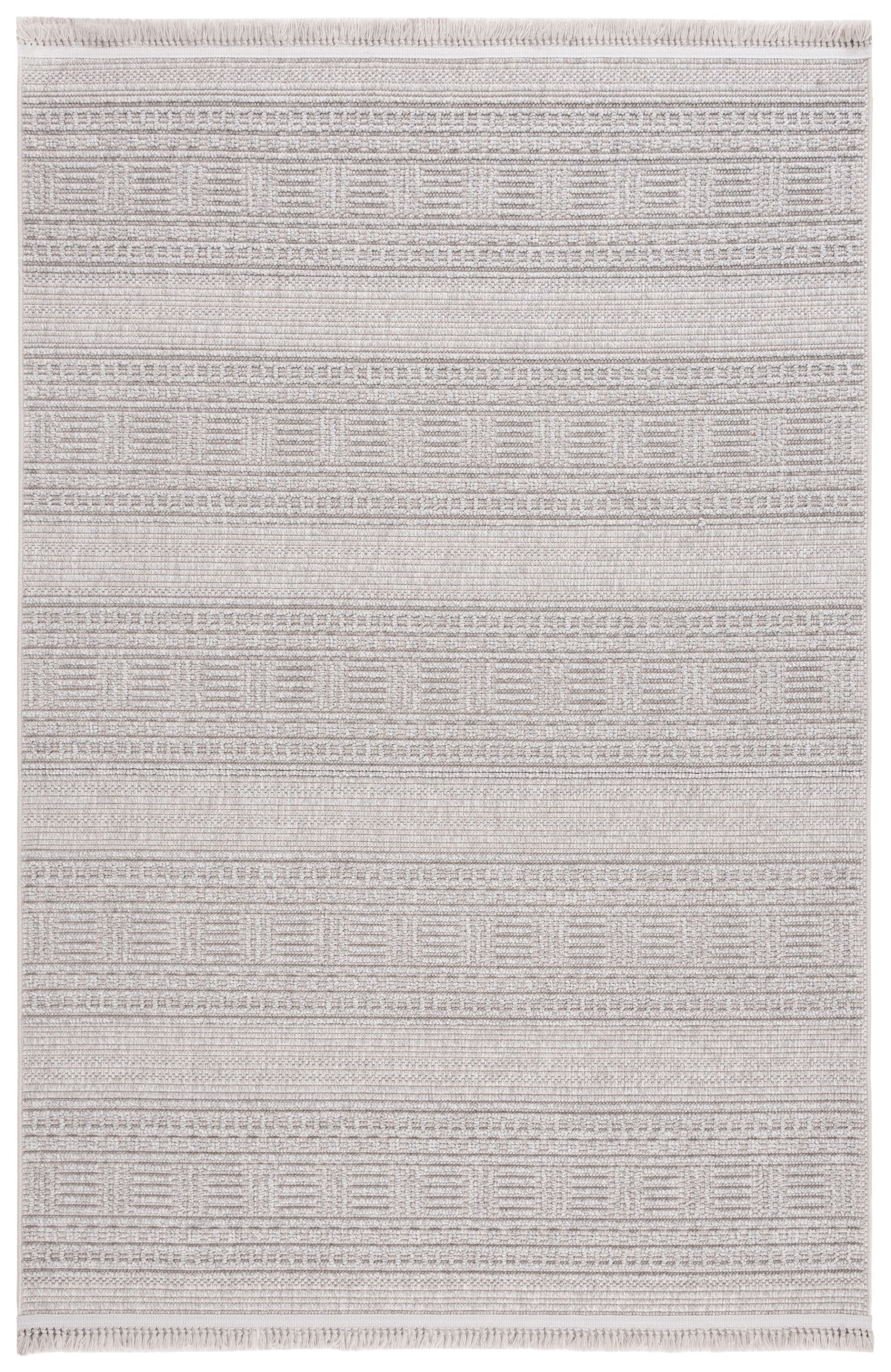 Safavieh 9 x 12 (ft) Loomed Gray Rectangular Indoor Geometric Mid-Century Modern Pet Friendly Area rug