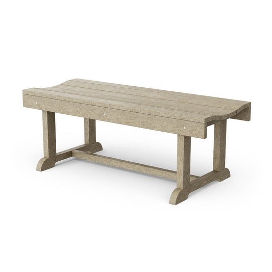 Wildridge Heritage 42-in W x 17.5-in H Weathered Wood Plastic Traditional Bench