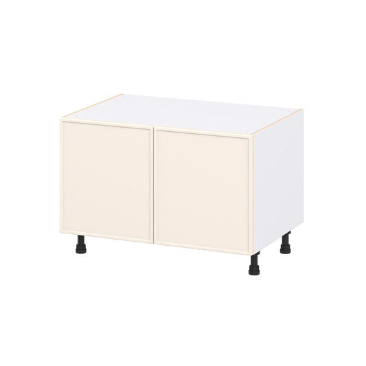 Hugo&Borg Chapel Hill 36-in W x 24.5-in H x 24.66-in D Washed Linen Sink Base Fully assembled Cabinet (Flat Panel Shaker)