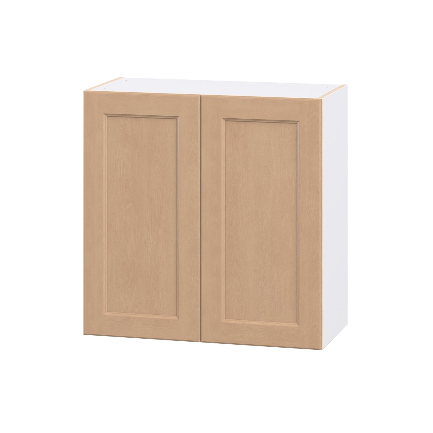 Hugo&Borg Raleigh 30-in W x 30-in H x 14.75-in D Sugar Cookie Wall Fully assembled Cabinet (Flat Panel Shaker)