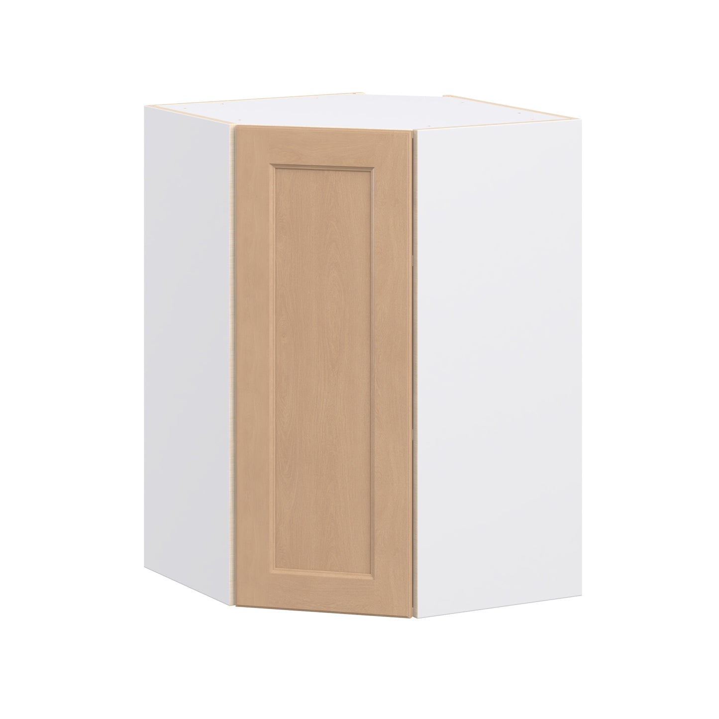 Hugo&Borg Raleigh 24-in W x 35-in H x 24.5-in D Sugar Cookie Wall Fully assembled Cabinet Flat Panel