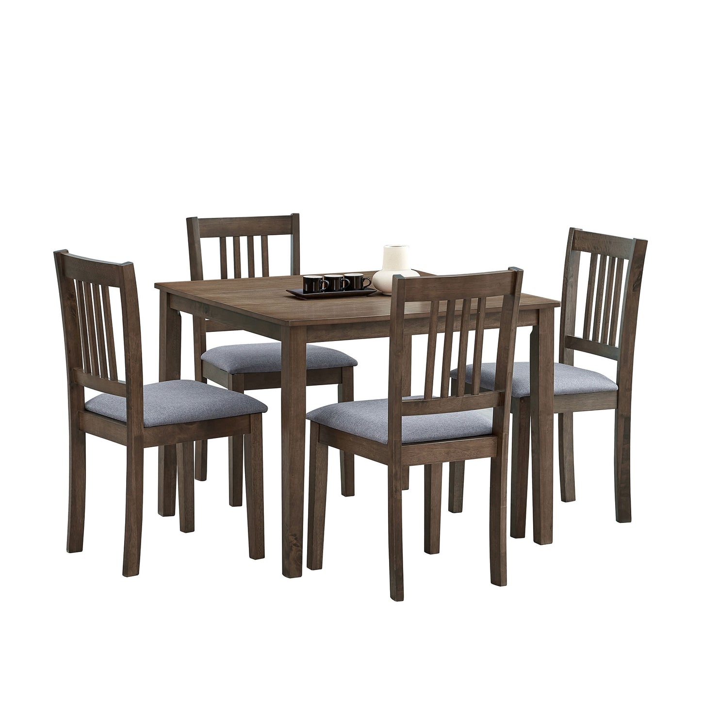 Flynama Oak Contemporary/Modern Dining Room Set with Square Table ( Seats 4 )