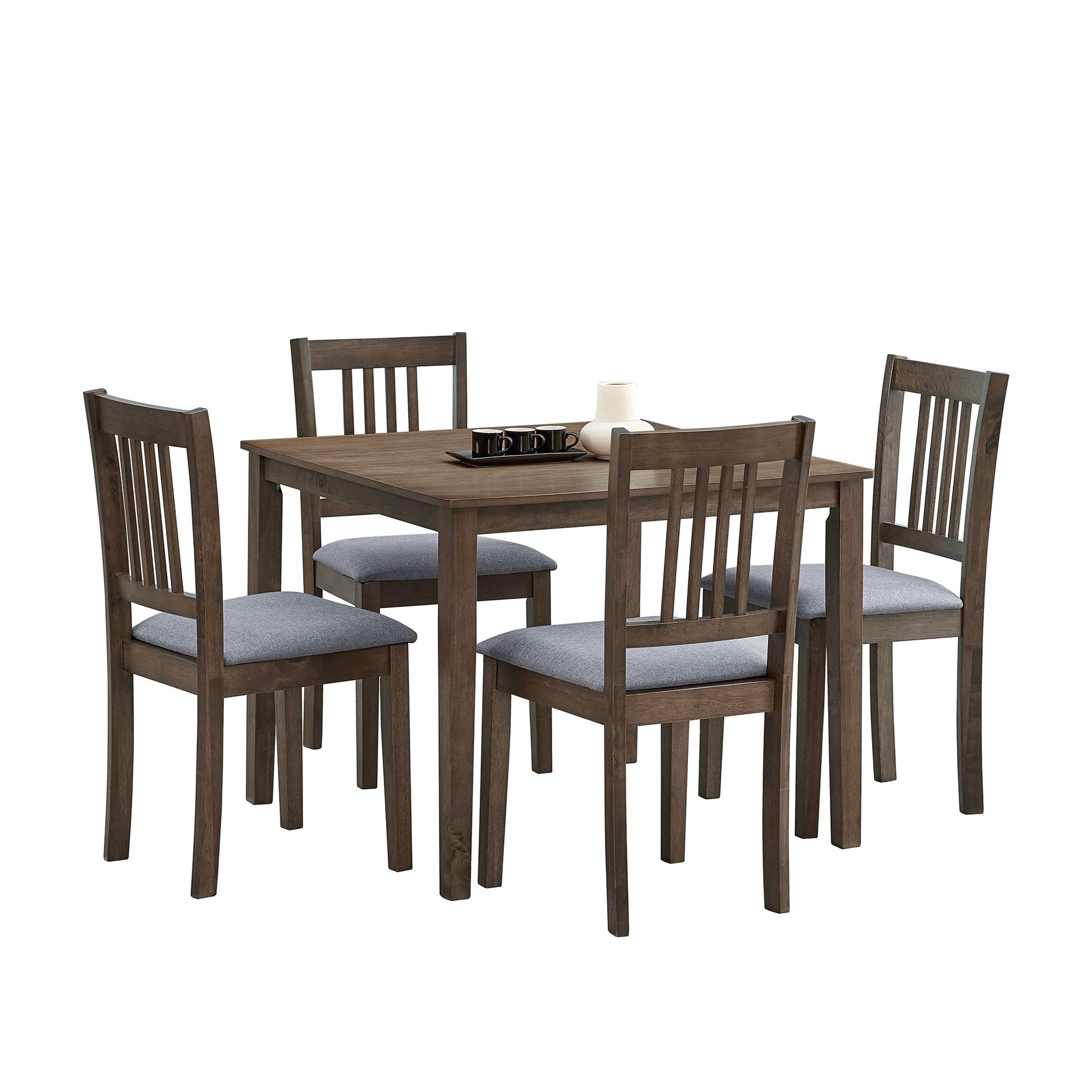 Flynama Oak Contemporary/Modern Dining Room Set with Square Table ( Seats 4 )