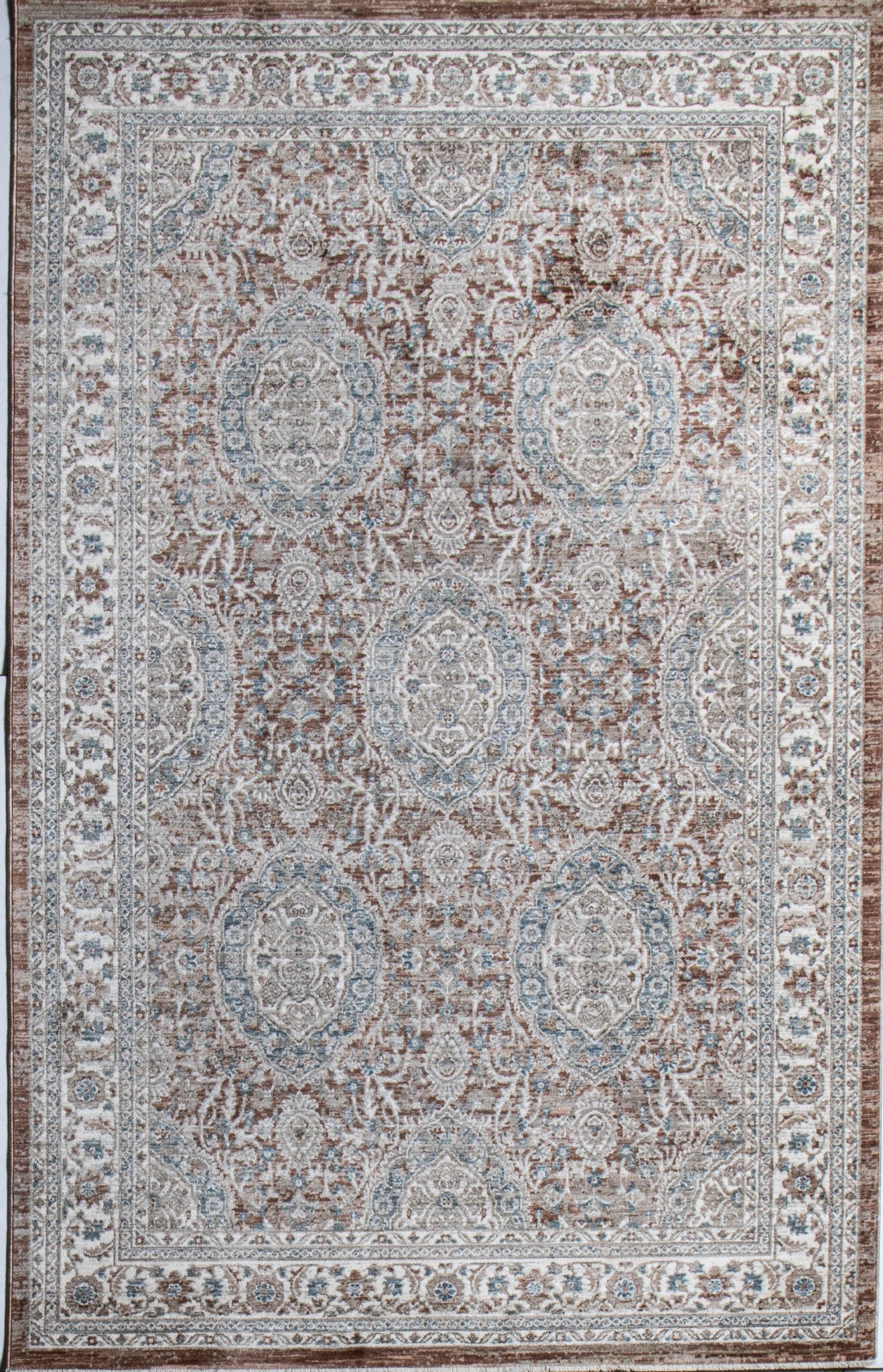 Bashian Legacy 9 x 12 (ft) Dusty Rose Rectangular Indoor Geometric Area rug