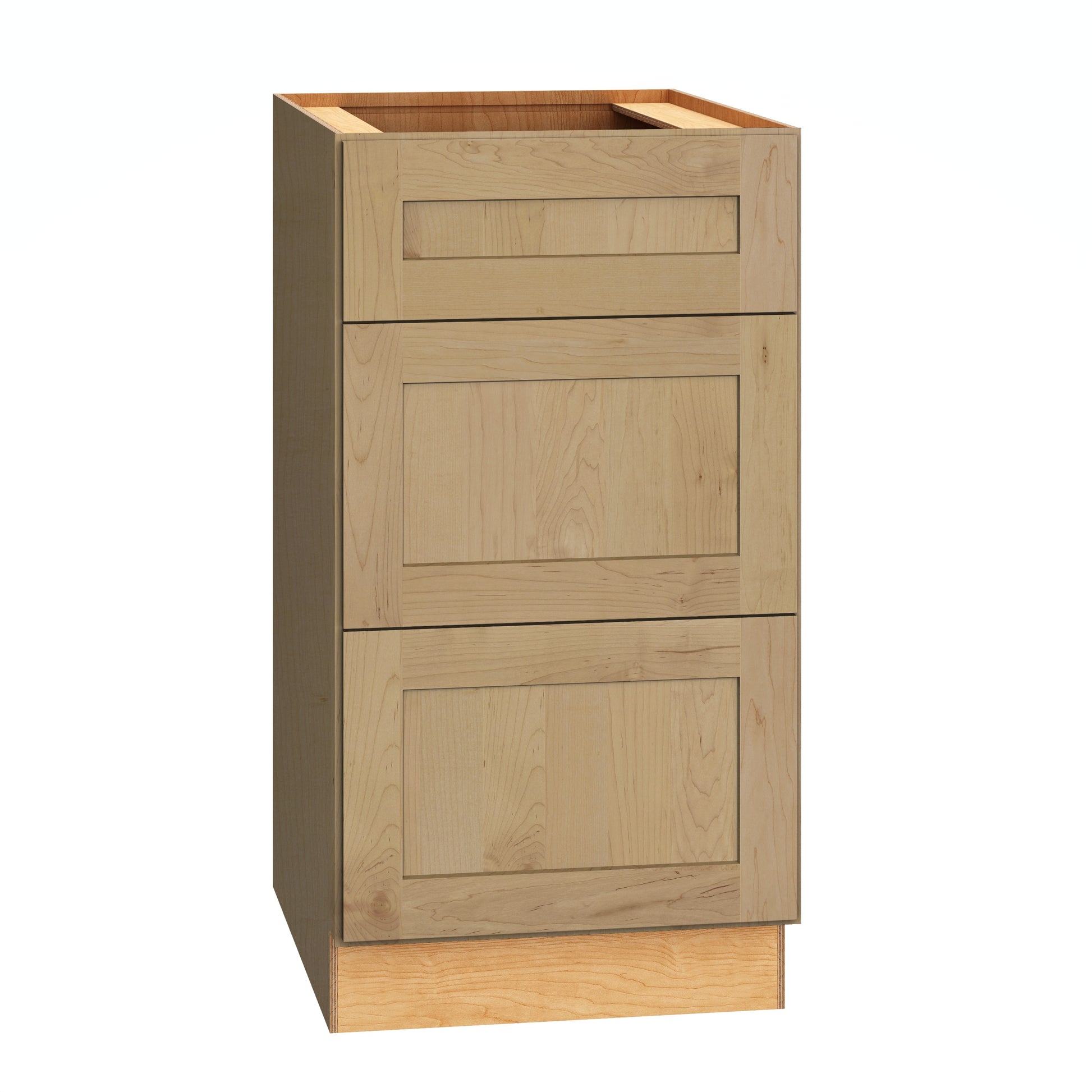 Diamond Express Jamestown 18-in W x 34.5-in H x 24-in D Coastline 3 -Drawers Drawer Base Fully assembled Plywood Cabinet (Recessed Panel Shaker)