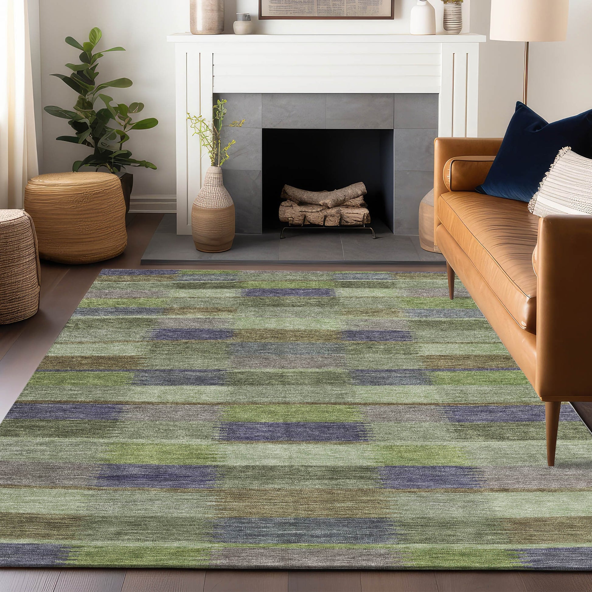 Addison Rugs Chantille ACN1628AL 9 x 12 (ft) Loomed Aloe Rectangular Indoor/Outdoor Machine washable Pet Friendly Area rug