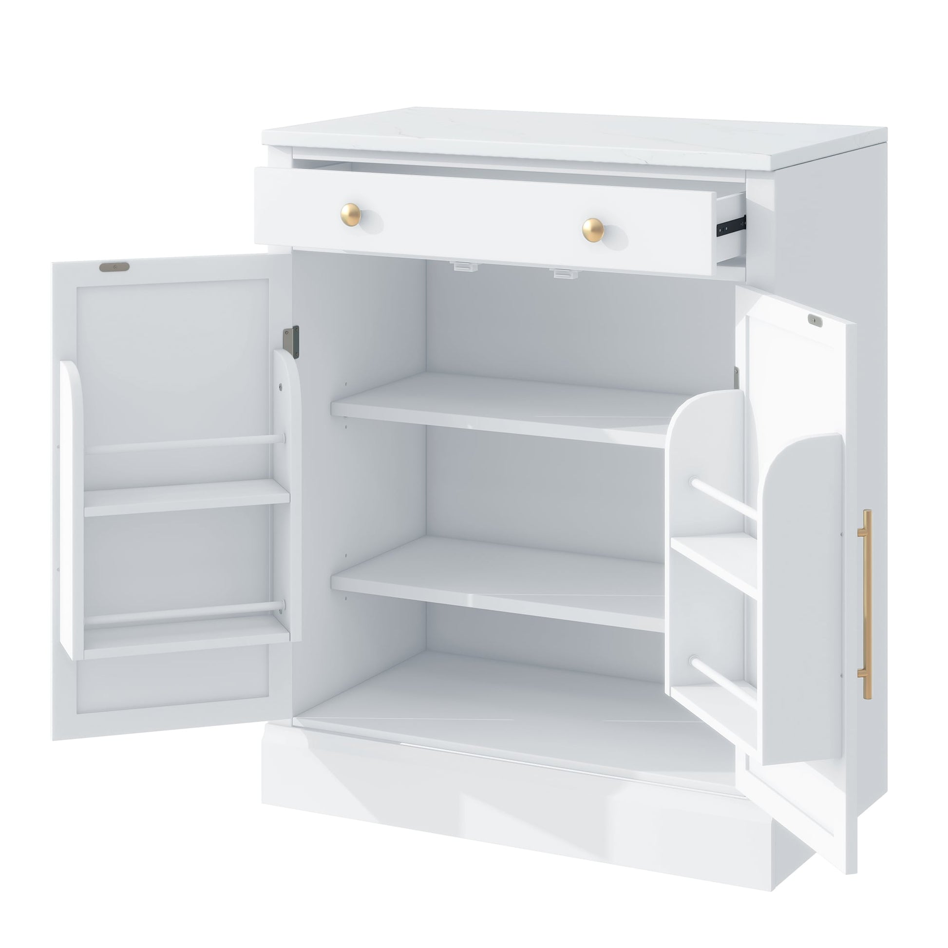 SINOFURN Rustic MDF White Pantry