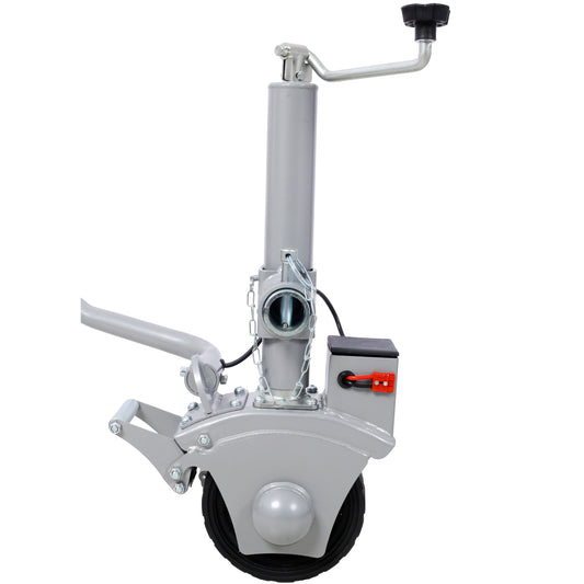 Kahomvis Electric Trailer Dolly 5000lbs Towing Capacity 350W 12V Trailer Jockey Wheel with 22 ft/min Moving Speed 8inch Rubber Tire for Moving Trailer Caravan Boat