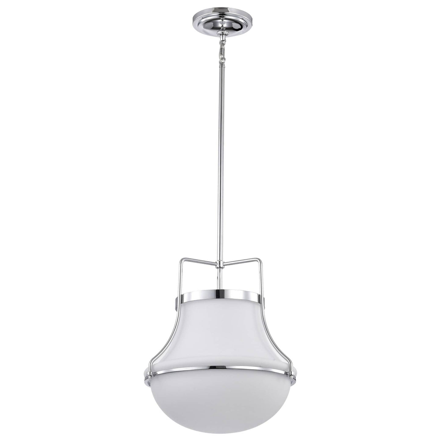 Nuvo Lighting Valdora 1 - Light Polished Nickel Traditional Steel Pendant Light