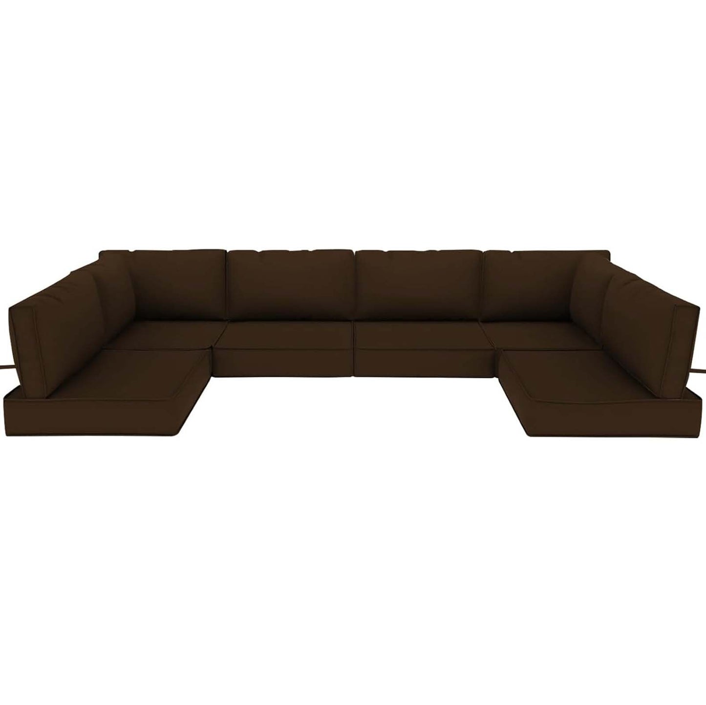 XXLYY 14 Piece Outdoor Sectional Cushions 26.5-in x 26.5-in 14 -Piece Coffee Patio sofa cushion