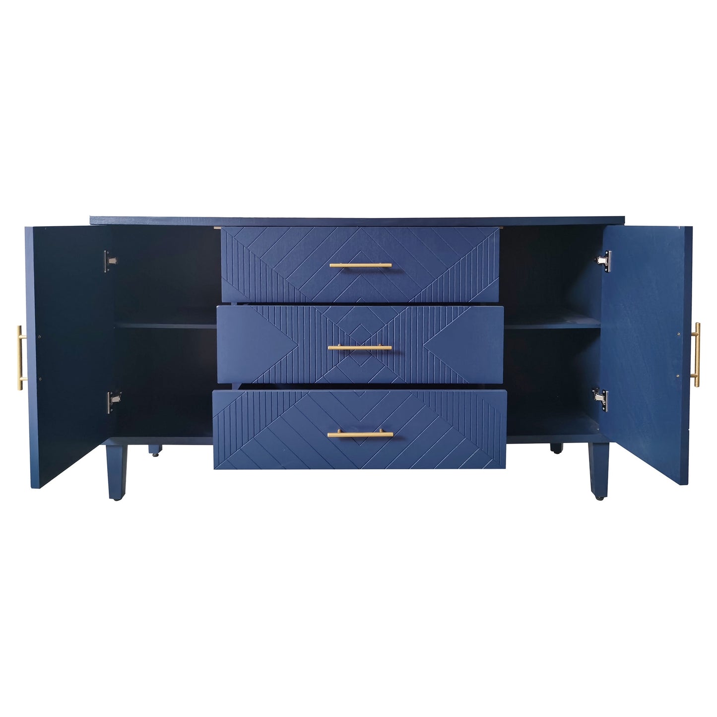 SINOFURN Contemporary/Modern MDF Blue Sideboard