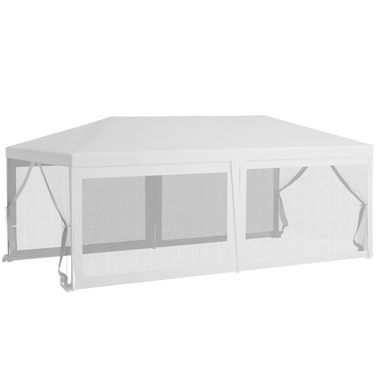 Siavonce 19-ft x 8.9-ft Rectangle White Party canopy
