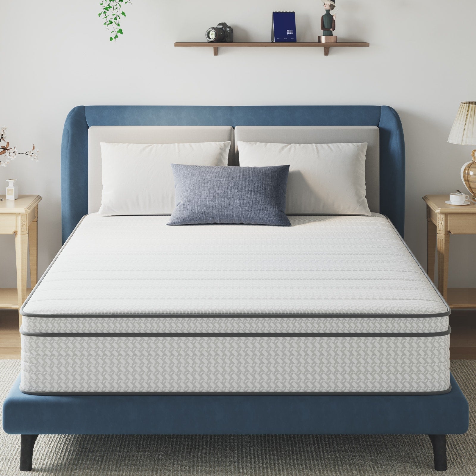 Avenco 12-in Medium California King Hybrid Memory Foam/Coil Blend Mattress in a Box