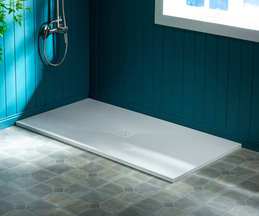 Woodbridge 32-in W x 47.75-in L Center White Rectangle Shower Pan Base with 1-in H Threshold