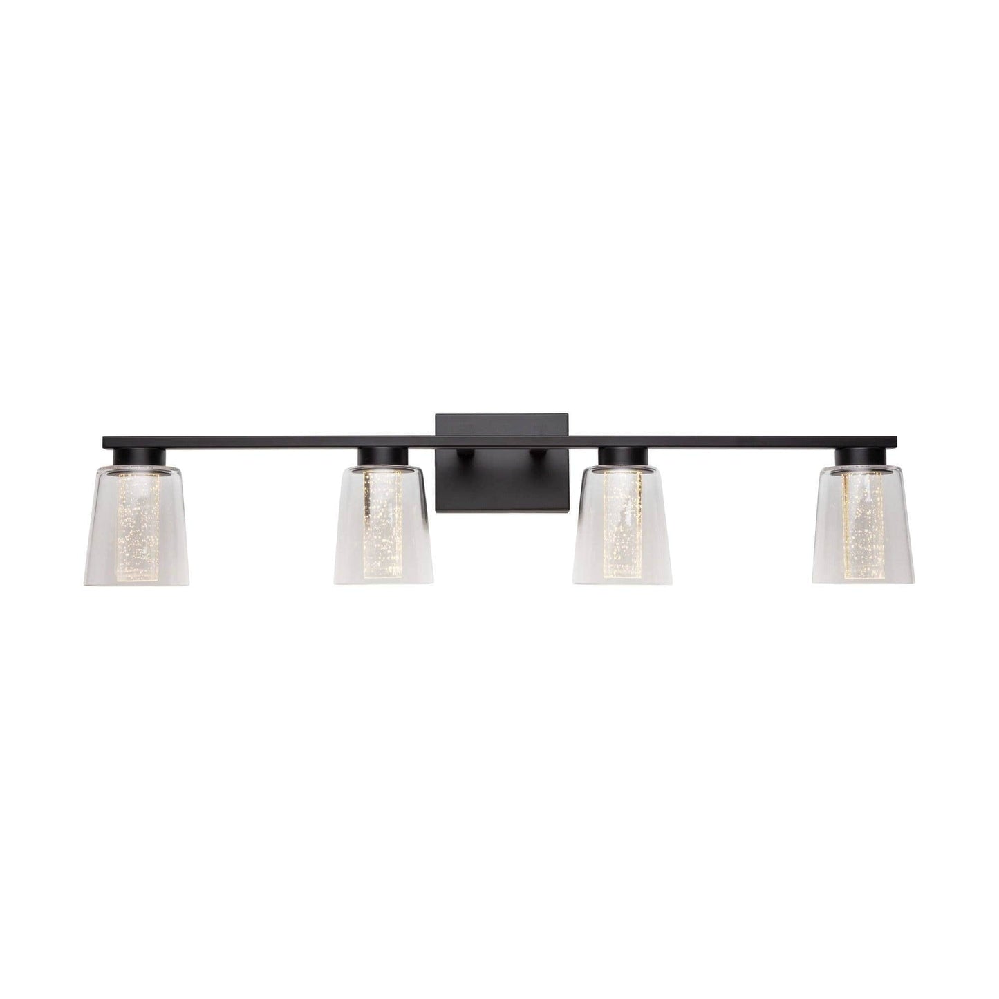 ARTCRAFT Dalton 4 - Light - Black / Glass / Metal Vanity Light