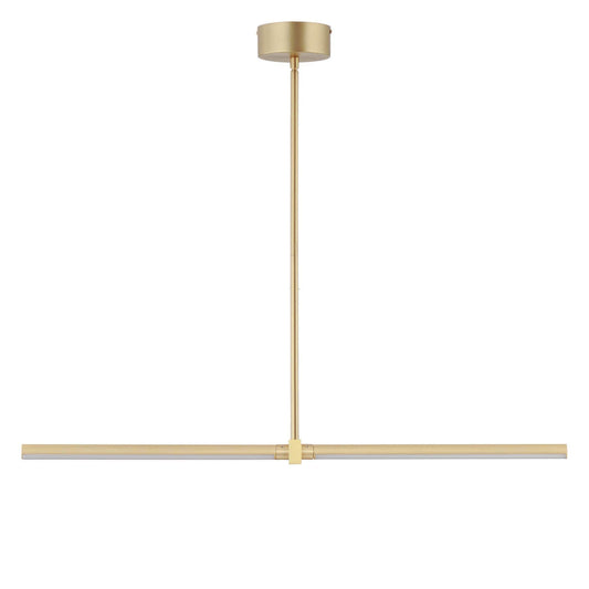 ET2 Dorian 2 - Light Gold Contemporary - LED Acrylic And Aluminum And Steel Chandelier