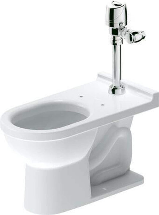 Duravit Starck 3 Floor Mounted Elongated Toilet Bowl with Concealed Trapway in White
