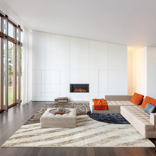 nuLOOM Manaslu Sunrise Fringed 9ft. x 12ft. Light Brown Area Rug