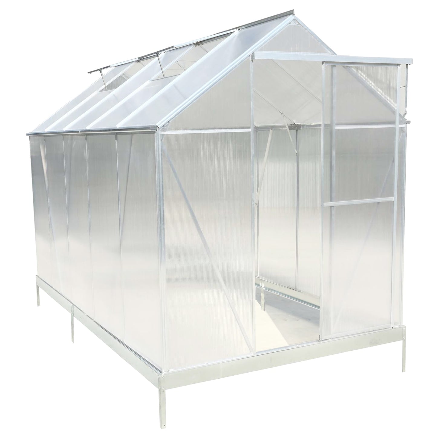 Poinic 6.27-ft L x 10.27-ft W x 8.07-ft H Silver Greenhouse Kit