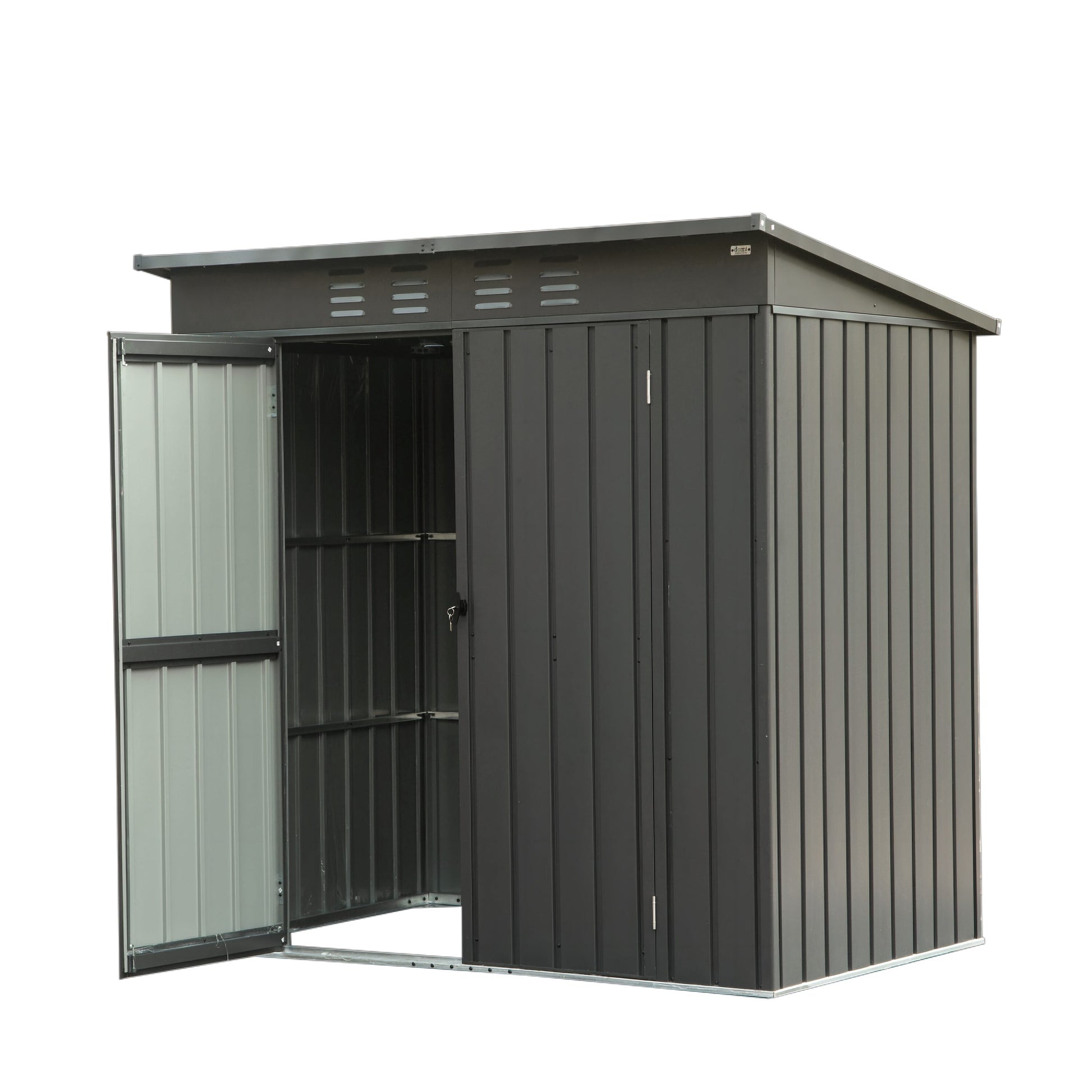 Poinic 6.27-ft x 4.51-ft Galvanized steel Storage Shed