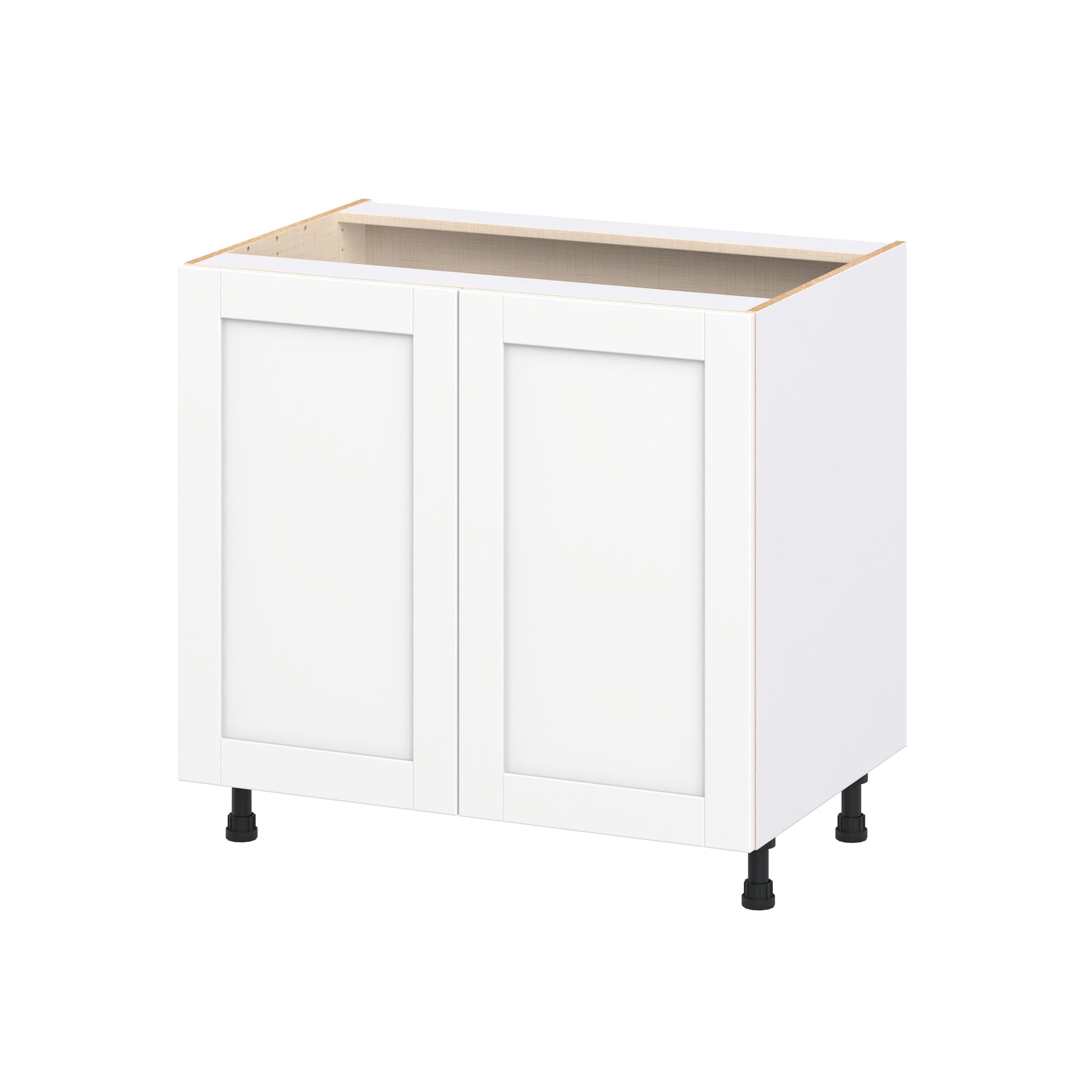 Hugo&Borg Rosemont 36-in W x 34.5-in H x 24-in D Bright White Sink Base Fully assembled Cabinet Flat Panel