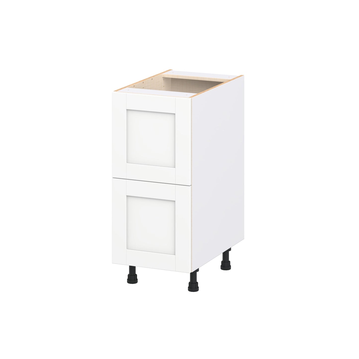Hugo&Borg Rosemont 15-in W x 34.5-in H x 25-in D Bright White 2 -Drawers Drawer Base Fully assembled Cabinet