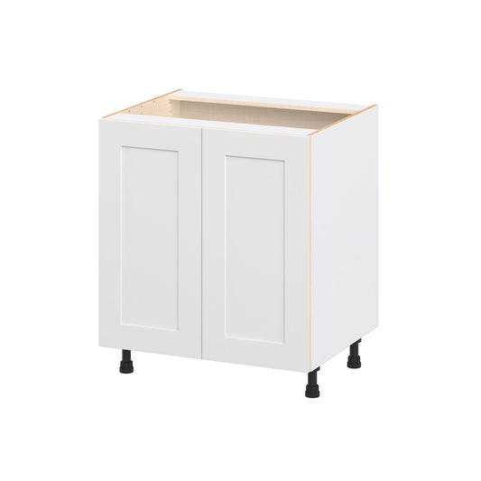 Hugo&Borg Jolie 30-in W x 34.5-in H x 24-in D Warm White Base Fully assembled Cabinet Flat Panel