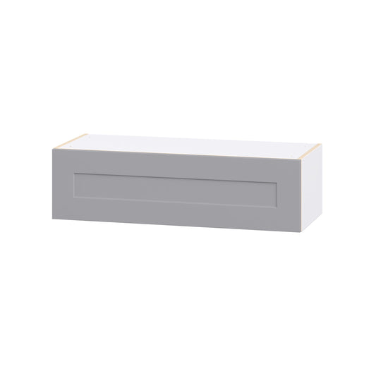 Hugo&Borg 36-in W x 10-in H x 14-in D Slate Gray Wall Fully assembled Cabinet Recessed Panel
