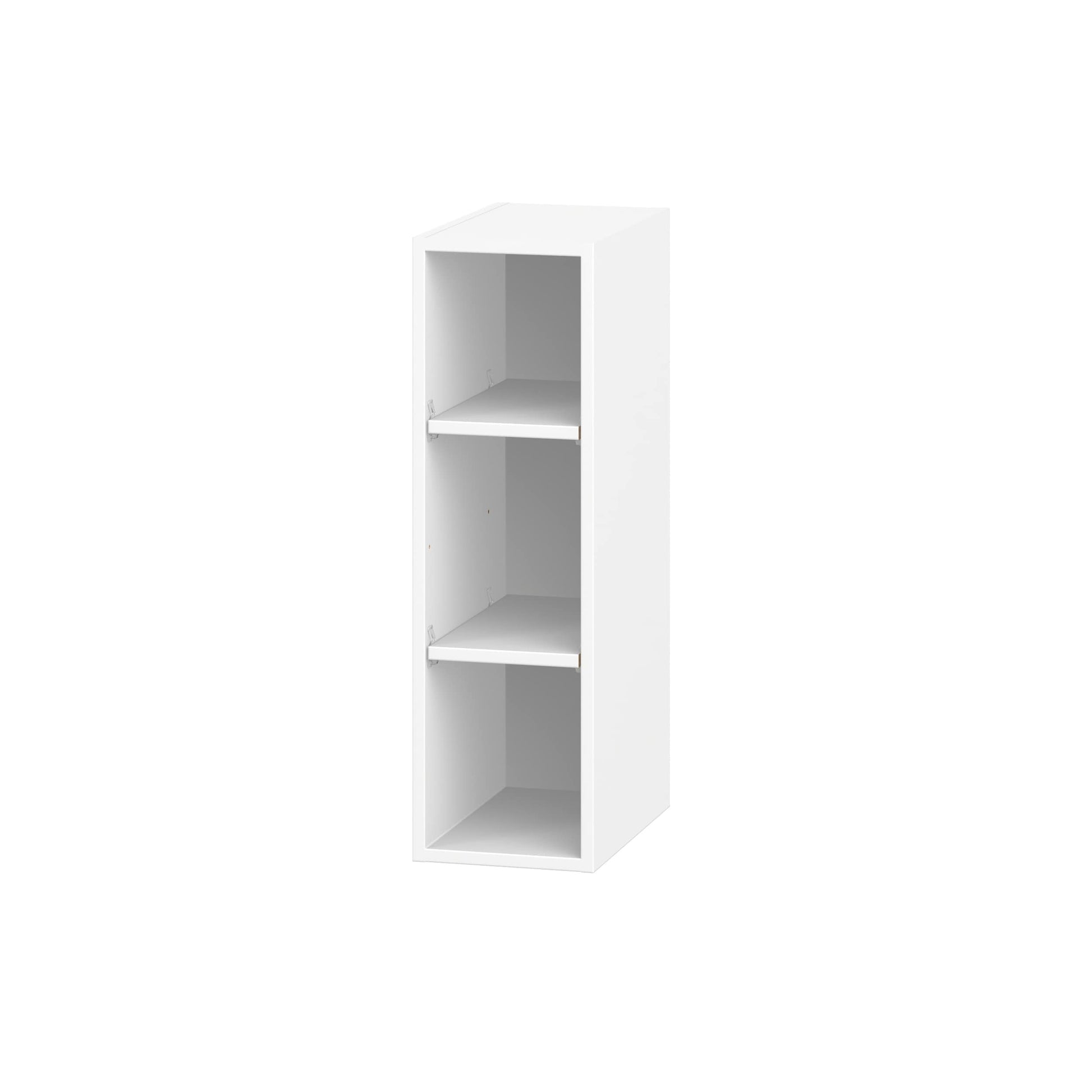 Hugo&Borg 9-in L x 14.8-in D x 30-in H Riviera Bright White MDF Rectangular Wall cabinet 2 Decorative Shelves