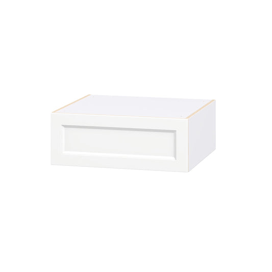 Hugo&Borg Riviera 27-in W x 10-in H x 24-in D Bright White Wall Fully assembled Cabinet Recessed Panel