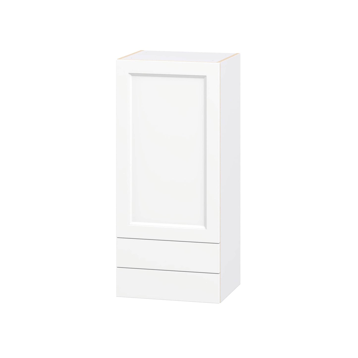 Hugo&Borg Riviera 18-in W x 40-in H x 14-in D Bright White 2 -Drawers Wall Fully assembled Cabinet Recessed Panel