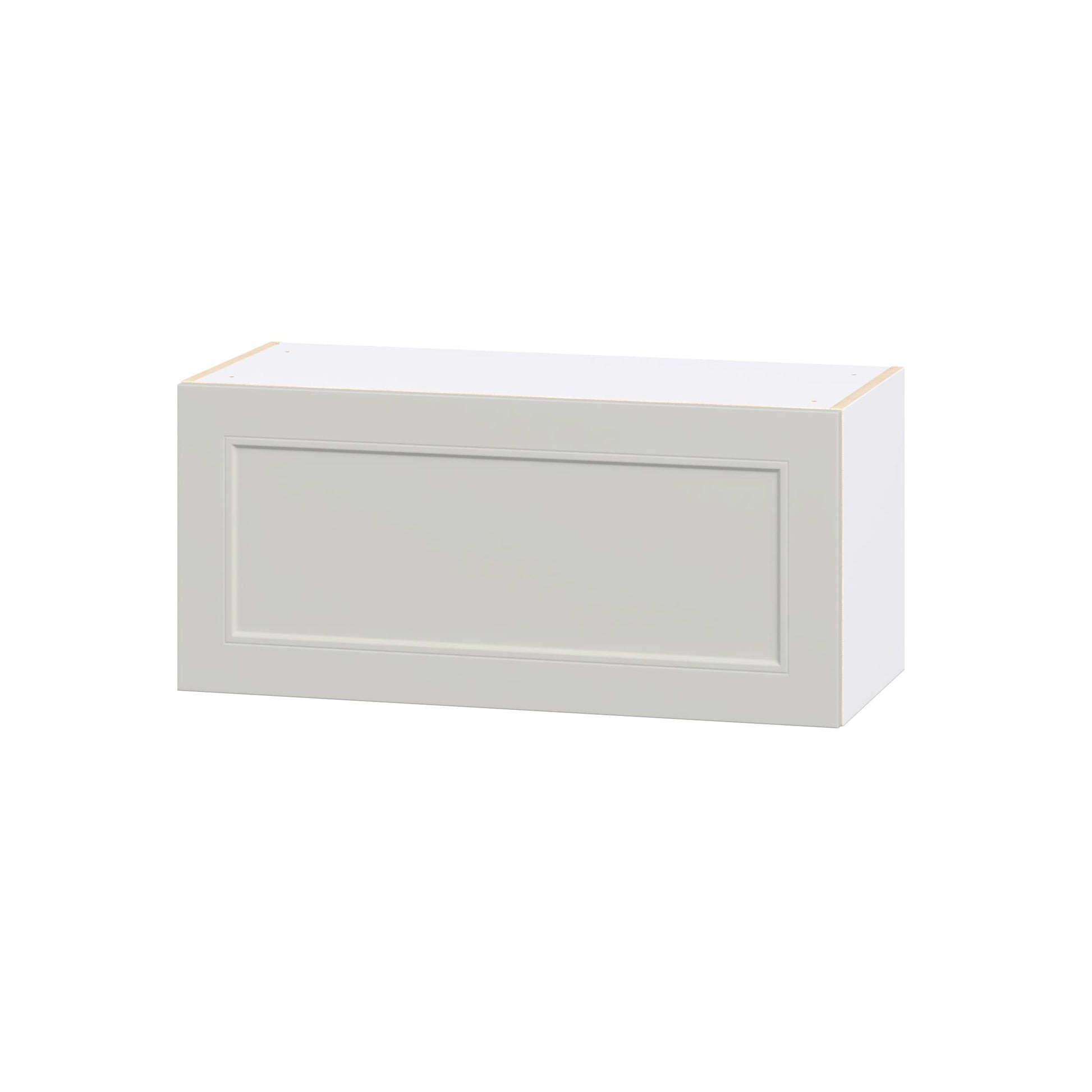 Hugo&Borg Belcourt 33-in W x 15-in H x 14-in D Painted Light Gray Wall Fully assembled Cabinet Recessed Panel