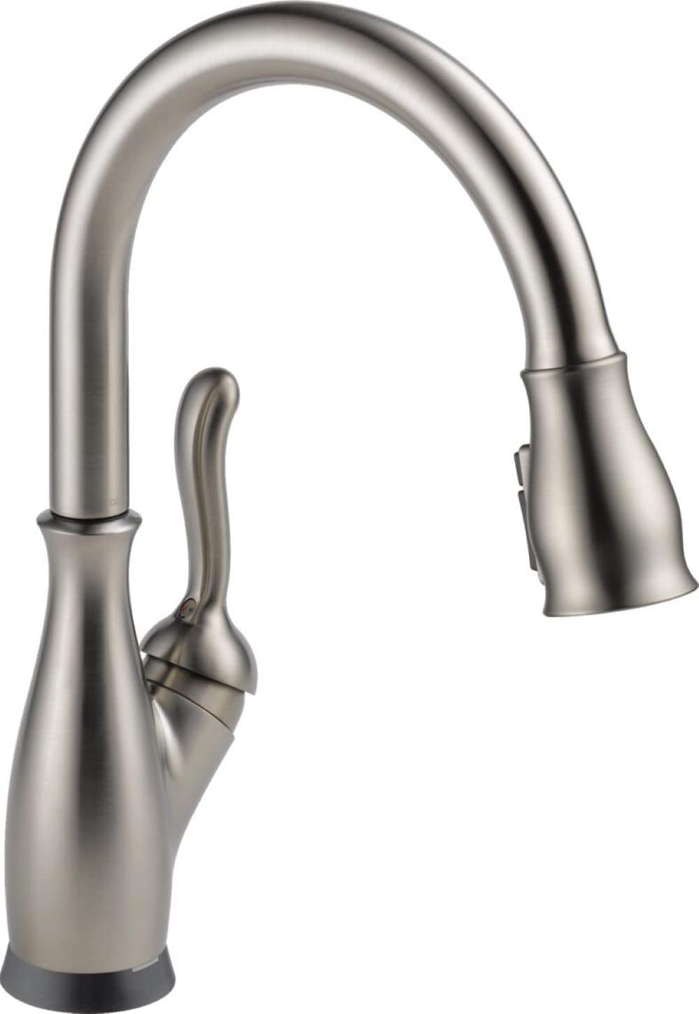 Delta Leland Spotshield Stainless Single Handle Deck-mount Touchless Pull-down Kitchen Faucet with Sprayer ( Deck Plate Included )