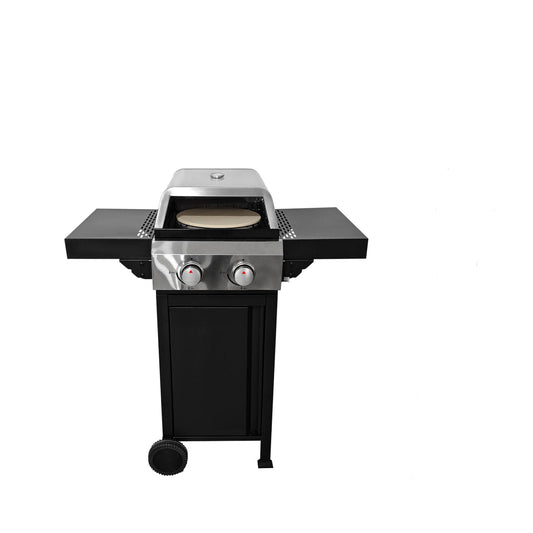 Mondawe Black 2 -Burner Liquid Propane Gas Grill