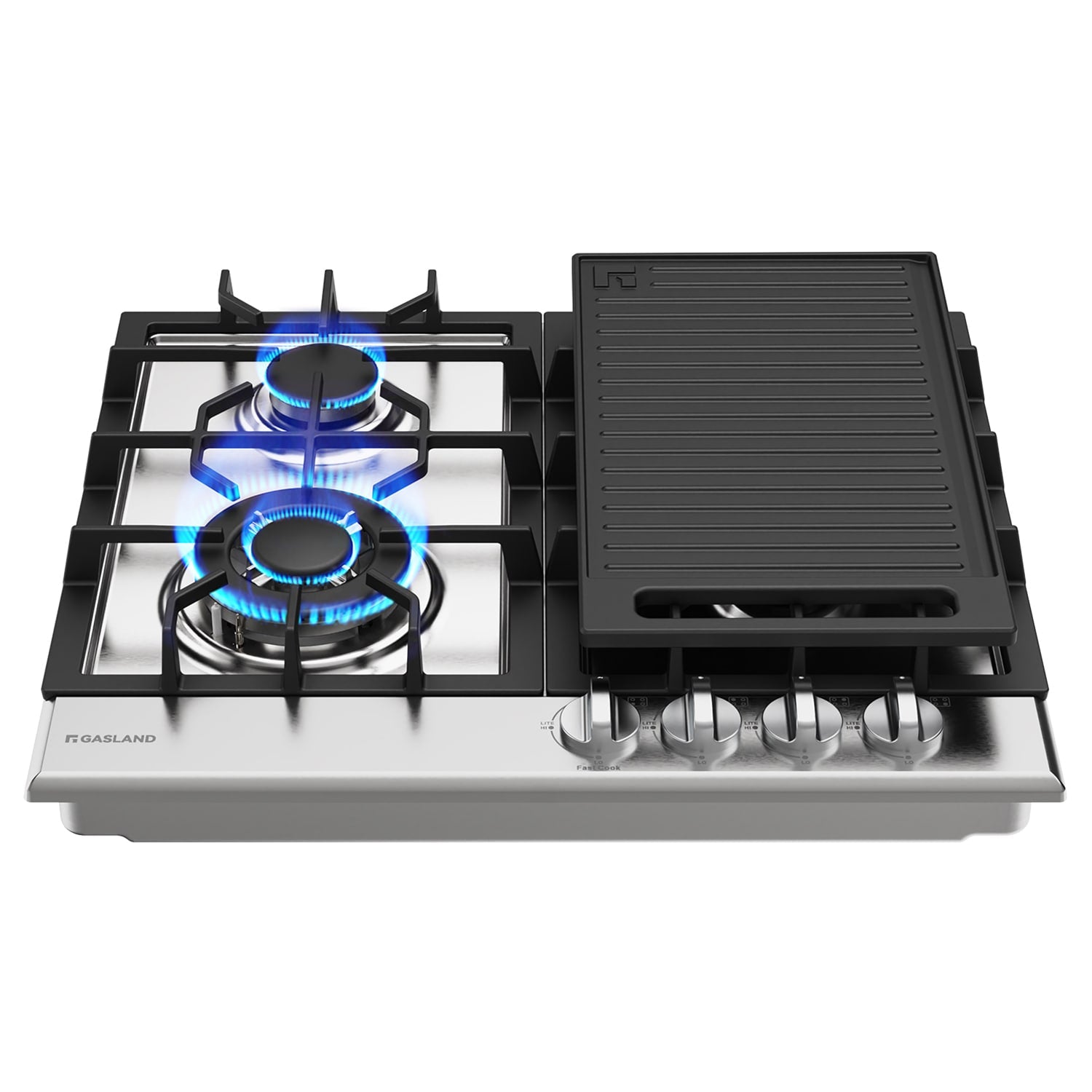 GASLAND 24-in 4 burners Stainless steel Gas Cooktop